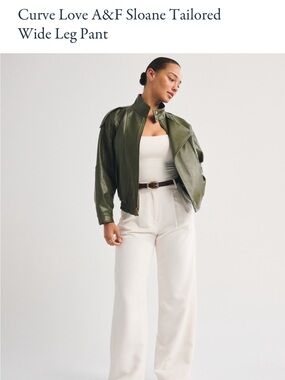Abercrombie & Fitch Sloane Tailored Wide Leg Pant